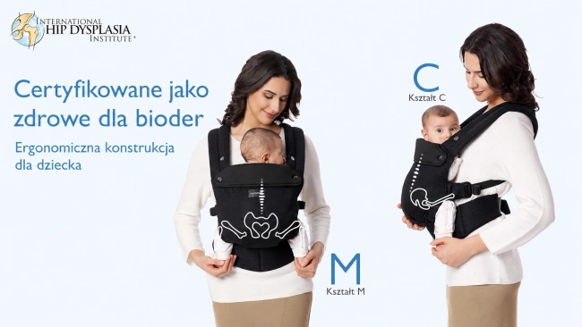Nosidełko ergonomiczne Momcozy BC001 PureHug Air Mesh, czarne