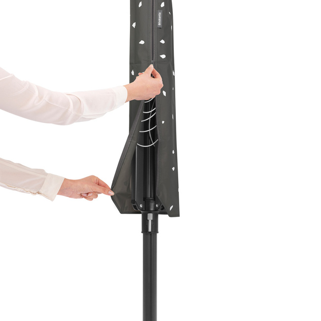 Suszarka ogrodowa Brabantia Lift-O-Matic 50 m, antracytowa, z pokrowcem i klamerkami
