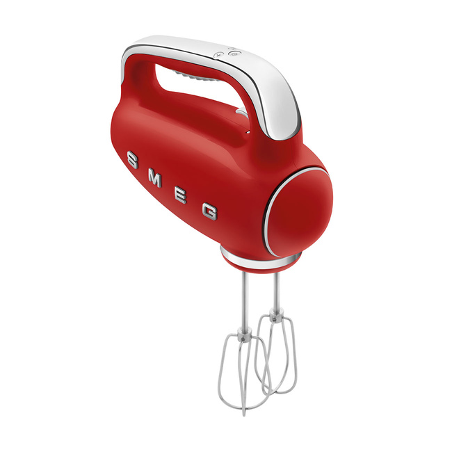 Smeg - Mikser ręczny, czerwony 50's Style HMF01RDEU Czerwony