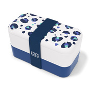 Lunchbox Bento Original, Graphic Leopard Blue - Monbento