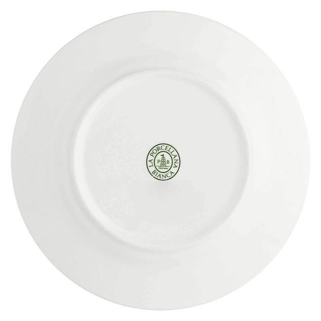 Essenziale Zestaw 6 talerzy do sałatek z rantem 20 cm - La Porcellana Bianca