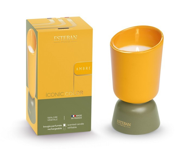 Świeca zapachowa 220g Ambre Iconic Color - Esteban