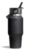 Butelka termiczna Hydro Flask Wide Mouth Travel Bottle 24 oz (710 ml) ze słomką, czarna