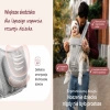 Nosidełko Momcozy z siedziskiem biodrowym 2 w 1, szare