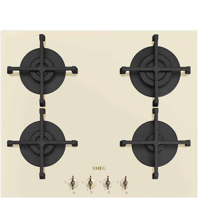 Smeg - Płyta kuchenna Coloniale Pv864po Kremowe szkło