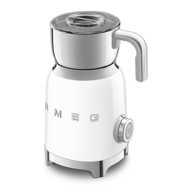 Smeg - Spieniacz do mleka, biały 50's Style MFF11WHEU Biały
