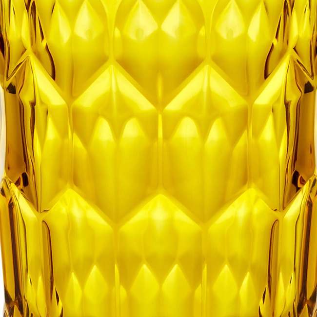 Wysoka szklanka Guzzini 400 ml Żółta Wzór 3