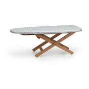 Arredamenti Minystiro Deska do prasowania stołowa - 81 x 33 cm, Brązowy