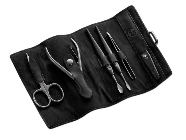 Zestaw do manicure Boker Arbolito Traveler w skórzanym etui, 6 narzędzi