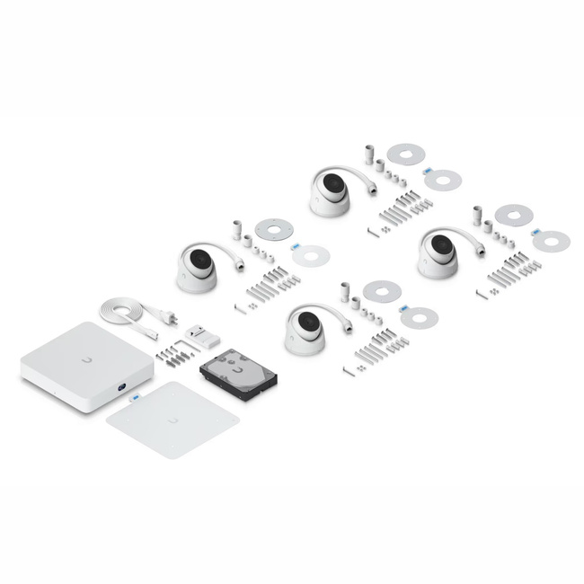 Ubiquiti UNVR-Instant-Kit | Zestaw Nvr + 4x G5 Turret Ultra | 1x 1TB Hdd