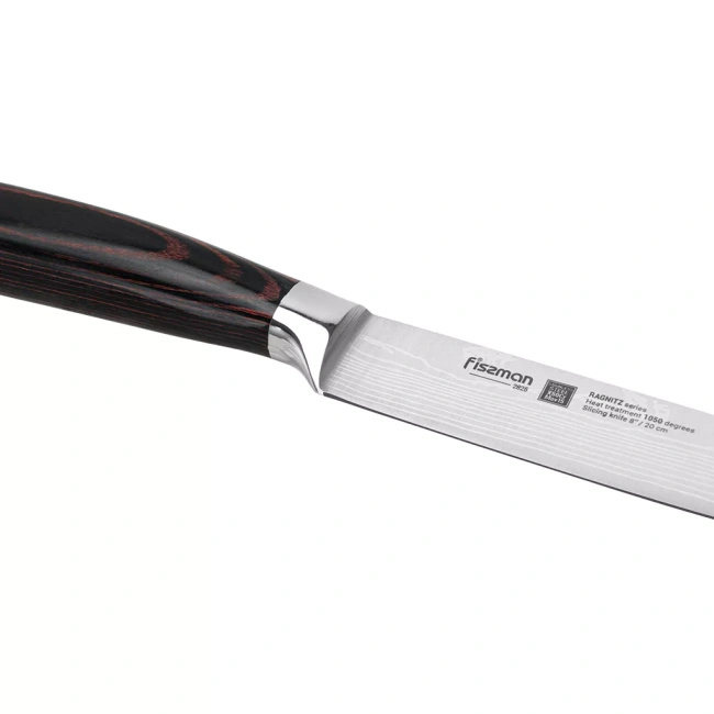 Nóż do plastrowania Fissman Ragnitz 20 cm, stal X50CrMoV15, rękojeść z drewna pakka