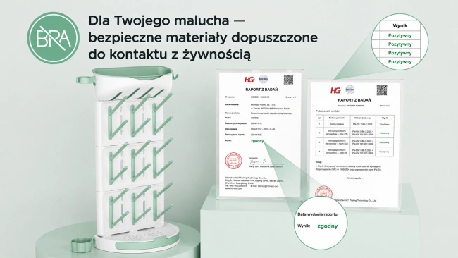 Suszarka do butelek Momcozy DK01 na 18 butelek z regulowanymi kołkami