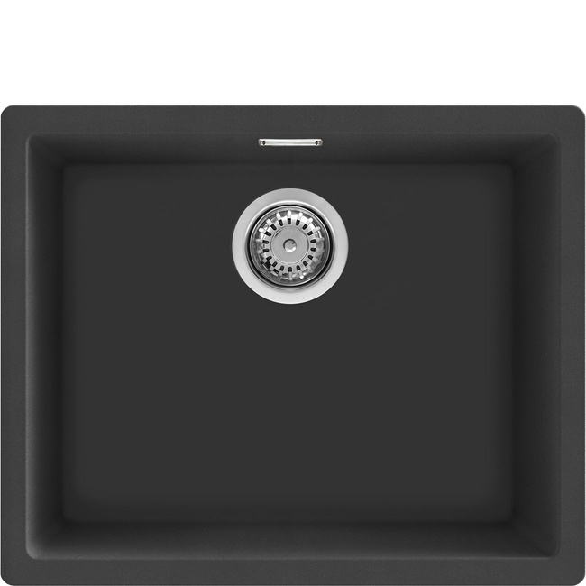 Smeg - Zlewozmywak kompozytowy QUADRA VZP56N Czarny