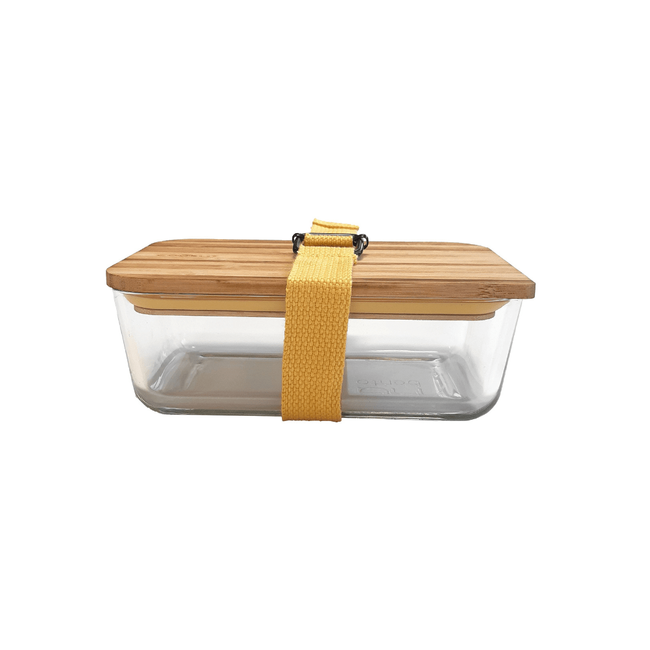 Szklany lunchbox żółty - Cookut