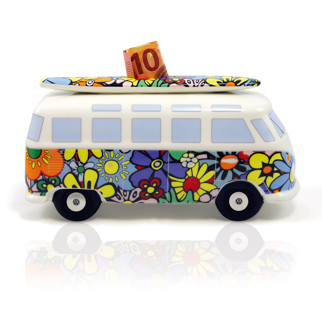 Vw Skarbonka Bus Flower