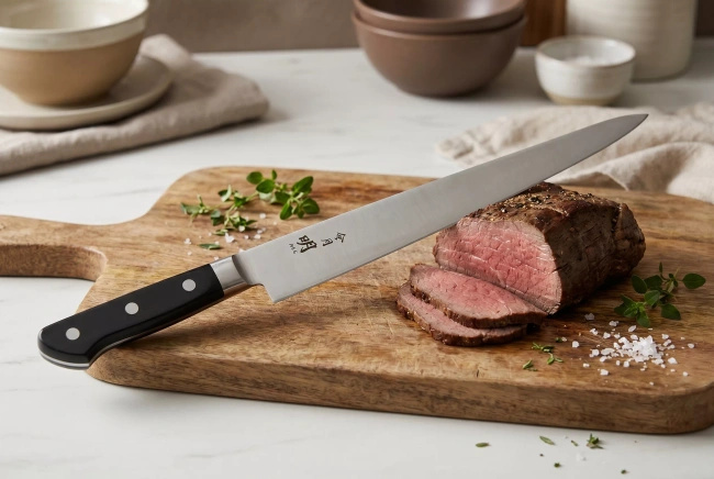Fuji Cutlery Akira Reigetsu Nóż do plastrowania Slicer 27 cm FC-0105