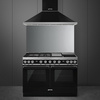 Smeg - Kuchnia wolnostojąca PORTOFINO - czarny