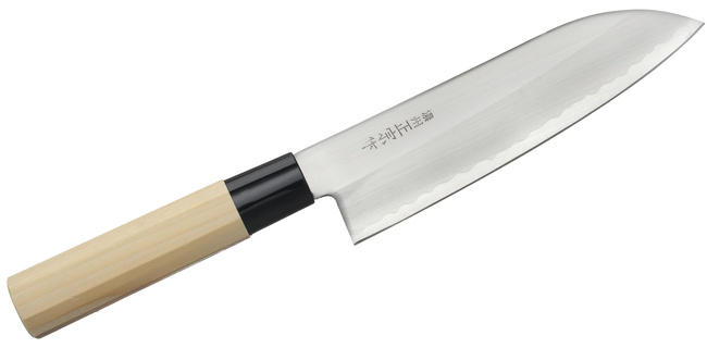 Satake Yoshimitsu Rdzewny Nóż Santoku 17cm - Satake