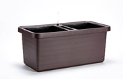 Plastia Berberis Duo Donica Samonawadniająca 78 x 39 cm - brązowy