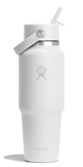 Butelka termiczna Hydro Flask Travel Bottle 32 oz z zakrętką Flex Straw, biała