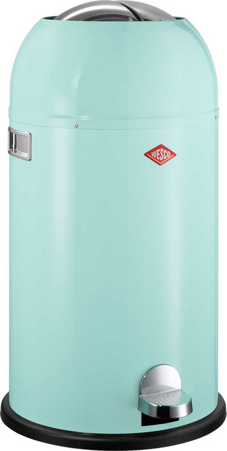 Kosz na śmieci miętowy 33l Kickmaster Wesco