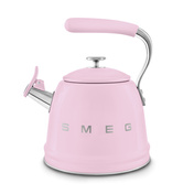 Smeg - Czajnik z Gwizdkiem, Pastelowy Róż 50's Style WKF01PK