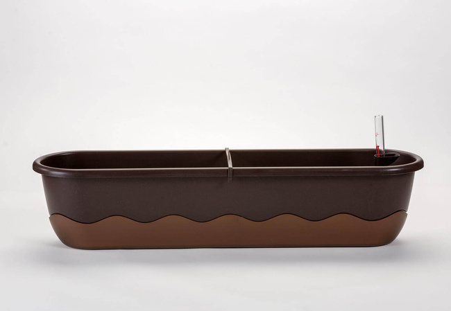 Plastia Mareta Donica Samonawadniająca Prostokątna 80 x 20 cm - brązowy