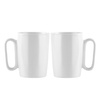 Dwa Kubki Ceramiczne Z Uszkiem 250 Ml Fuori Białe 30145 - Vialli Design