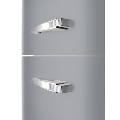 Smeg - Chłodziarko-zamrażarka FAB32LSV6 50'S RETRO STYLE - srebrny