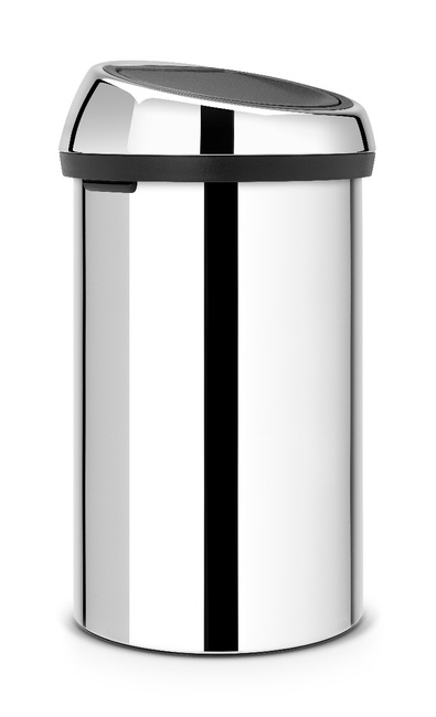 Kosz na śmieci Brabantia Touch Bin 60 l, stal polerowana Brilliant Steel