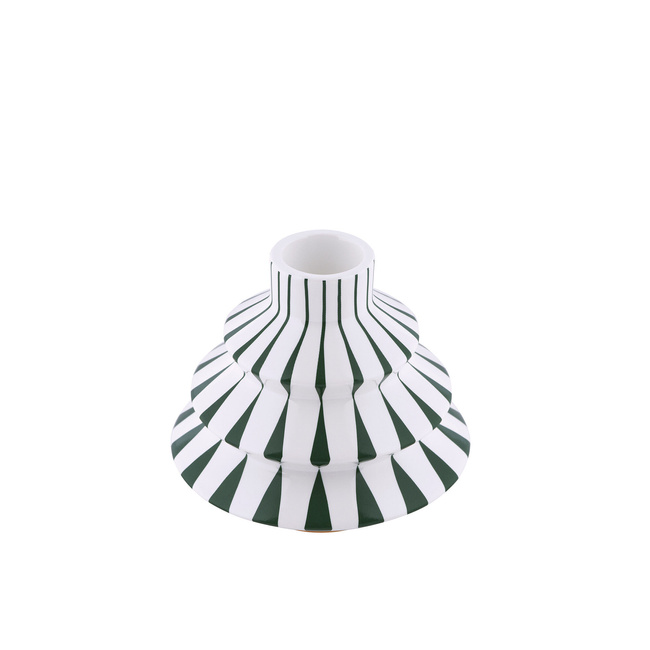 Świecznik porcelanowy Alessi Delight NZ07 GR, zielony, w kształcie choinki