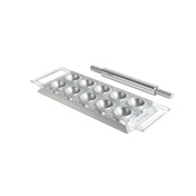 formy do ravioli w kwadratach 5 x 5 cm 10 szt srebrna design line - Marcato
