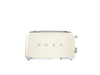 Smeg - Toster, Cztery Kromki, Kremowy 50's Style TsF02CreU Kremowy