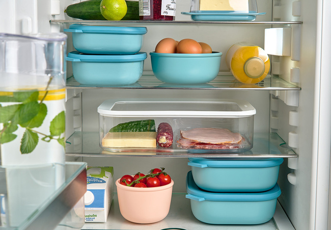 Zestaw 3 Pojemników Cirqula prostokątna 500 1000 2000 White - Mepal