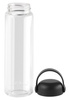 Szklana butelka na wodę Fuori 540 ml czarna 30237 - Vialli Design