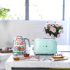 Smeg - Toster, dwie kromki, pastelowa zieleń Tsf01pgeu 50's Style