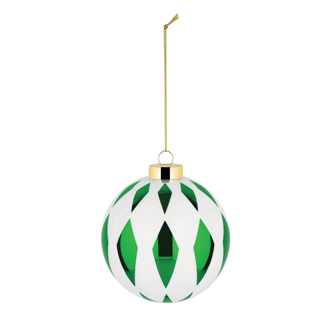Bombka choinkowa Alessi Delight NZ04 6 GR, zielona, szklana, 10,5 cm