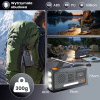EXTRALINK BT-4000 radio awaryjne Bluetooth solarne z korbką dynamo latarką SOS powerbank 4000mAh