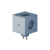 Rozszerzacz gniazd Square 2 z podwójnym Usb-C o mocy 30 W - Niebieski - Avolt