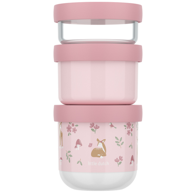 Pojemnik na przekąski piętrowalny Mio 3-częściowy Fairy & Garden 108034065406