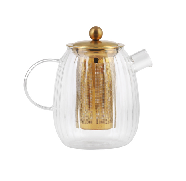 Zaparzacz do herbaty 1000 ml Tulip Złoty Mat 29316 - Vialli Design