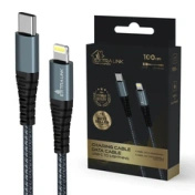 Extralink Smart Life USB Type-C To Lightning Czarny | Kabel USB-C - Lightning | 100cm