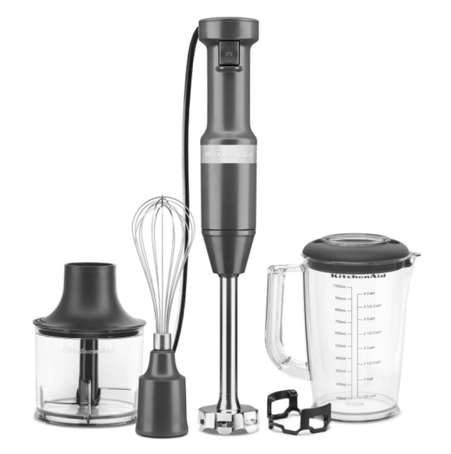 Blender Ręczny z Akcesoriami Kitchenaid 5khbv83edg Antracyt