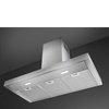 Smeg - Okap przyścienny, 90 cm, T-kształtny KBT900XE UNIVERSAL.