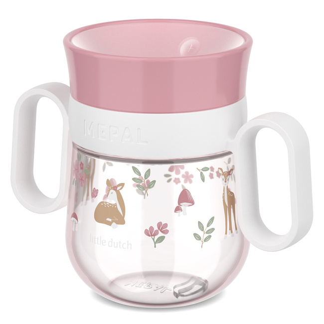 Kubek do nauki picia Mepal Mio 360° 200 ml, wzór Fairy Garden