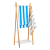 ręczniki plażowe szybkoschnące do plaży Bondi Blue L 160x90cm - Dock & Bay