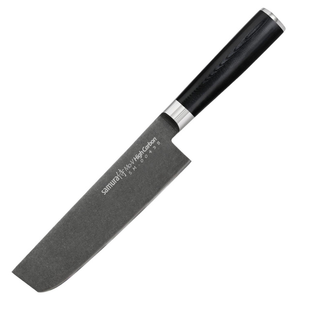 Samura MO-V Stonewash Nóż Nakiri 16.7cm AUS-8 Rękojeść G10