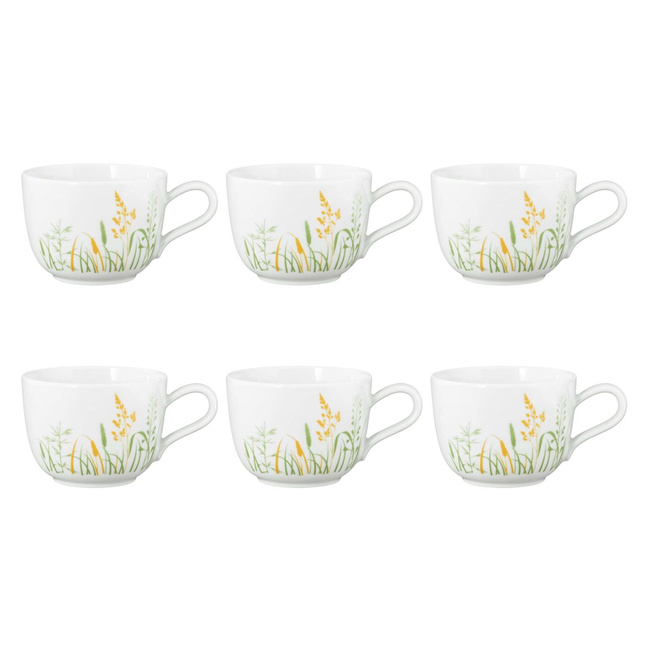 Seltmann Meadow Grasses Green Zestaw 6 filiżanek do kawy 260 ml