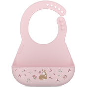 Śliniak silikonowy z kieszonką Mio Fairy garden 108034565406