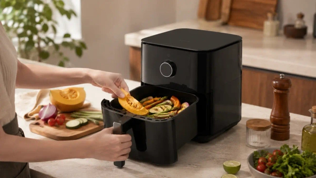 Frytkownica beztłuszczowa Xiaomi Air Fryer 6.5L, czarna, 7 programów